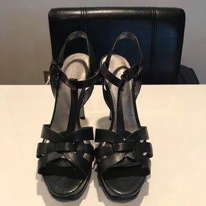 Great black T- Strap Stilettos